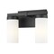 Z-Lite Danica 2 Light Vanity, 11.75in. W x 9in. H, Matte Black 3044-2V-MB - alternate 1